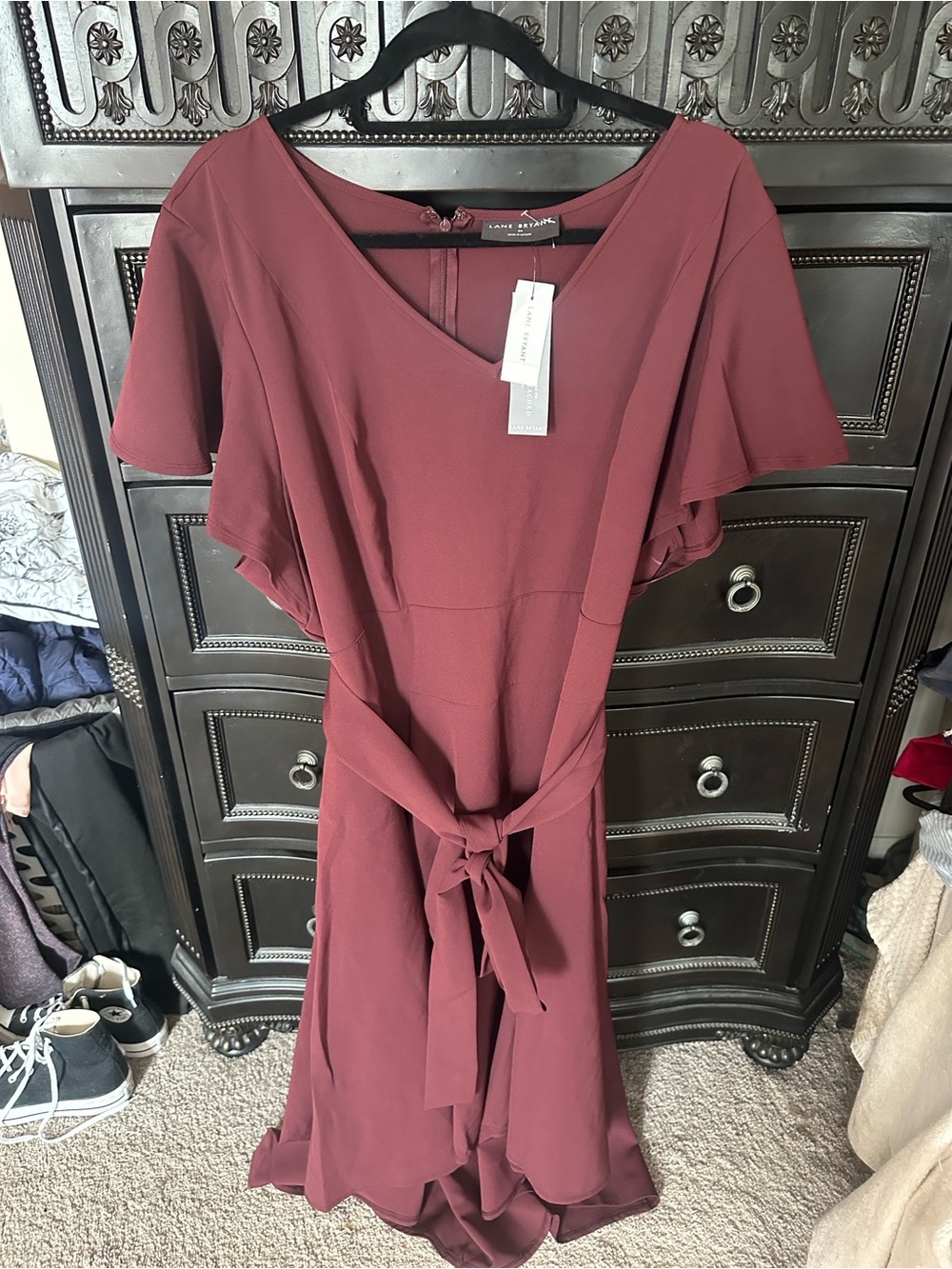 NWT Lane Bryant Lena V-Neck Midi Dress Size 24